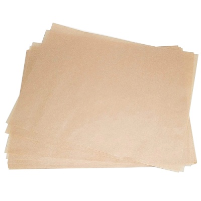 Оберточная бумага в листах 310х450мм Парафинированная, без печати цвет Крафт (х1000)